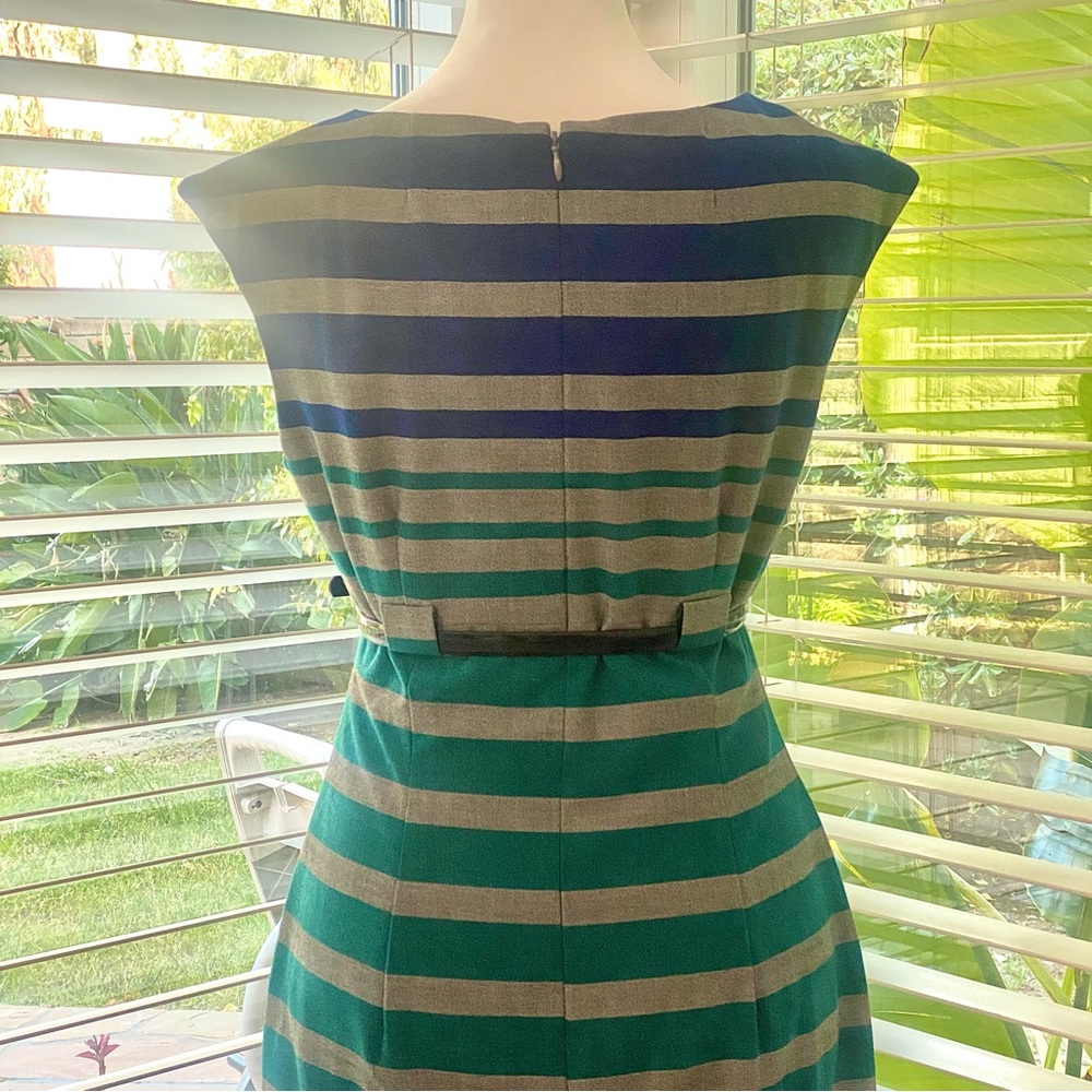 Calvin Klein Sleeveless Midi Dress w/ Belt Cinched in at waist Size 2 - Picture 11 of 15